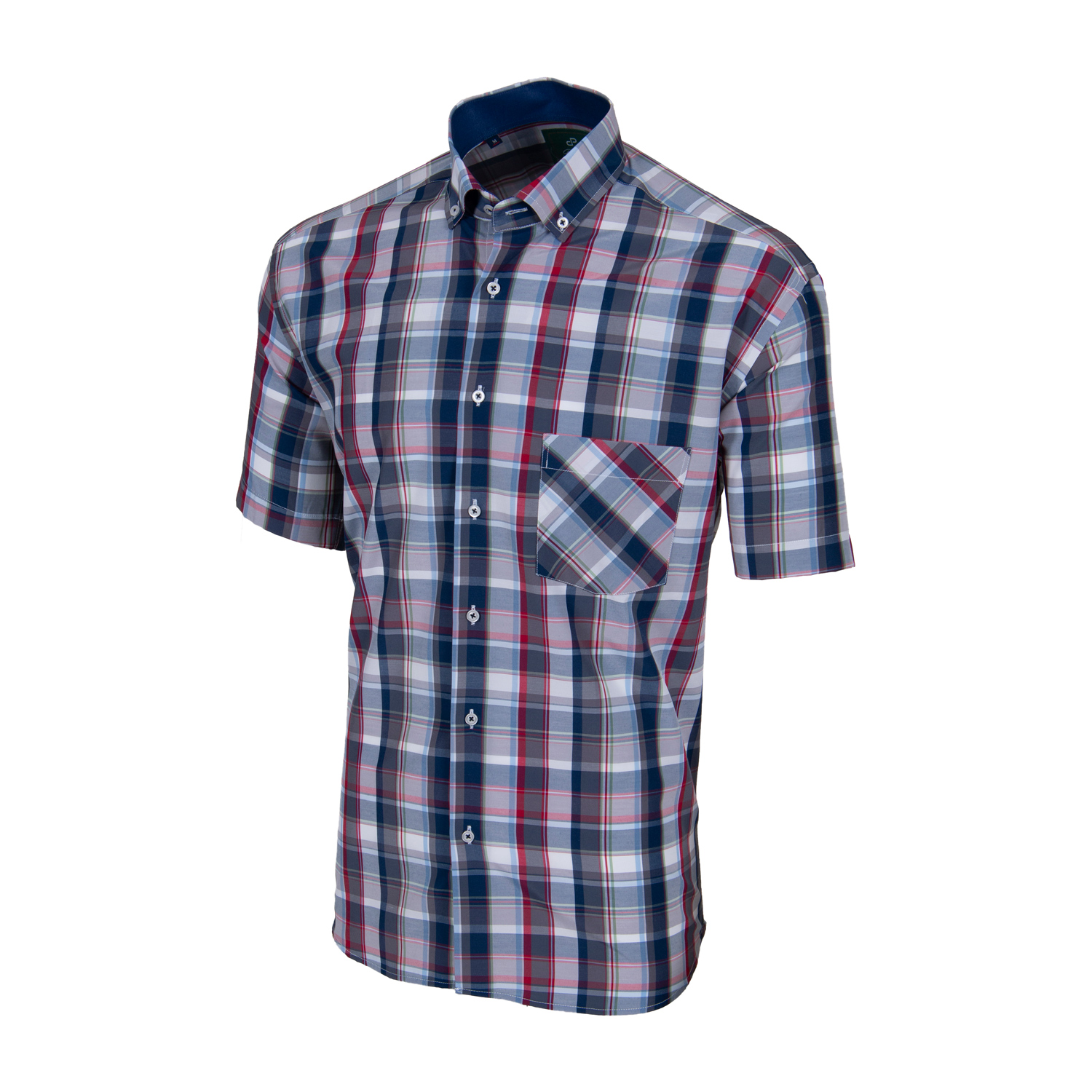 navy-half-sleeve-check