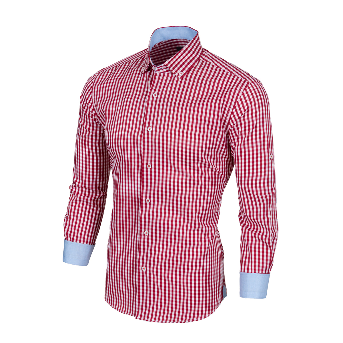 slim-fit-red-micro-gingham-